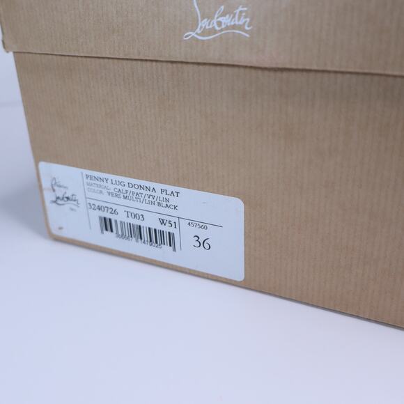 CHRISTIAN LOUBOUTIN The Penny Lug Loafer Multicolor Leather Women's 36/US 6 - Picture 10 of 11